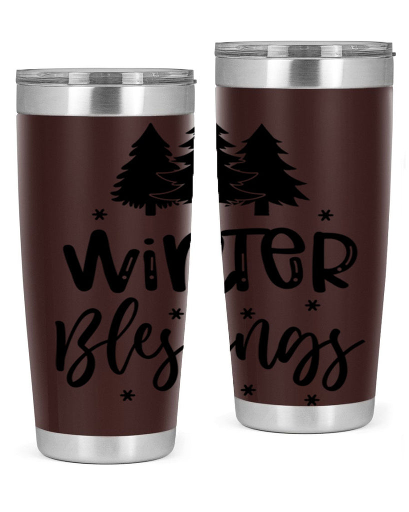 Winter Blessings 489#- winter- Tumbler