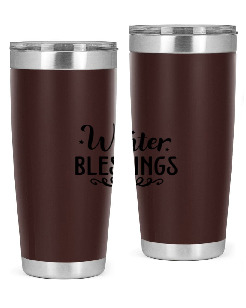 Winter Blessings 490#- winter- Tumbler