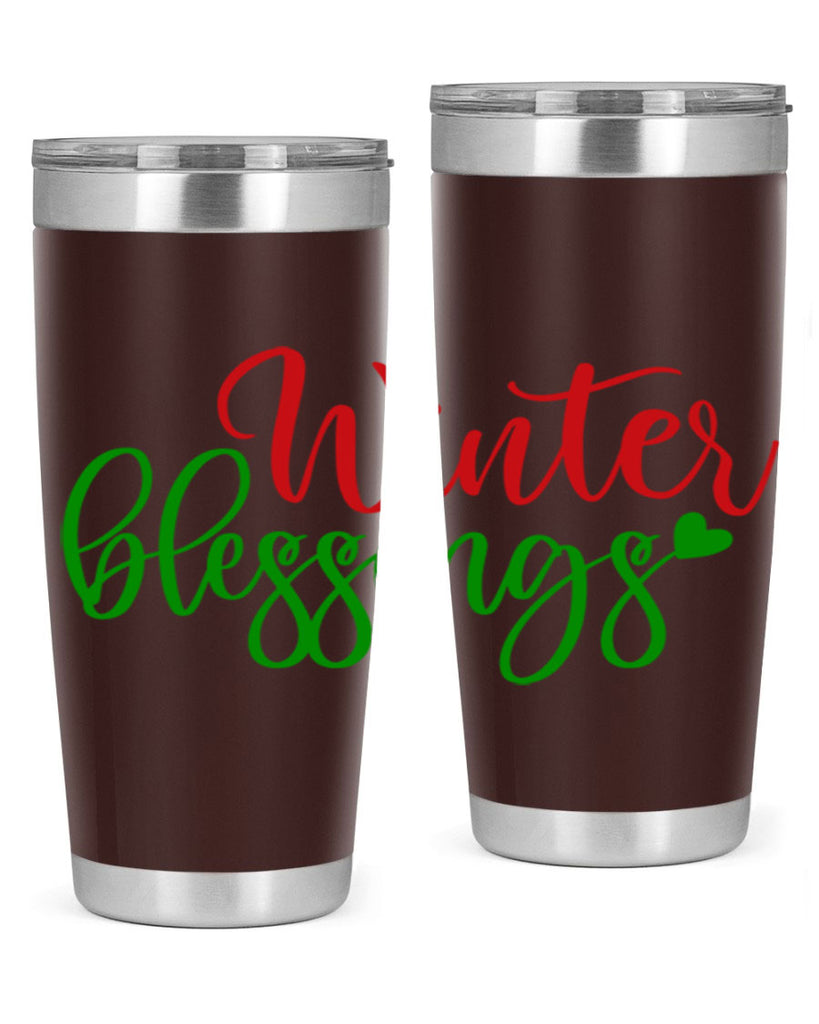 Winter Blessings 492#- winter- Tumbler