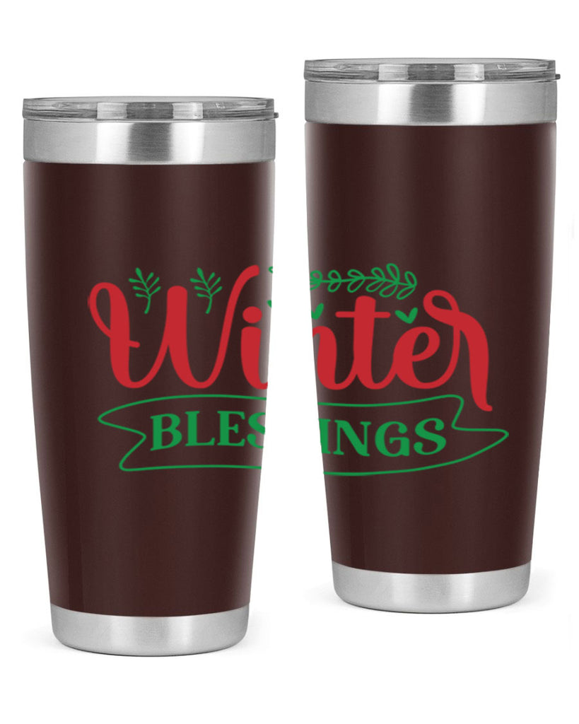 Winter Blessings 494#- winter- Tumbler