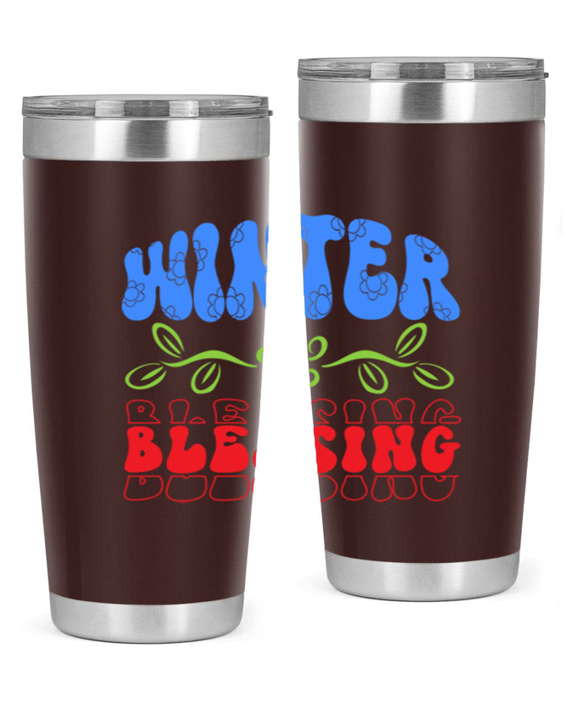 Winter blessing 487#- winter- Tumbler