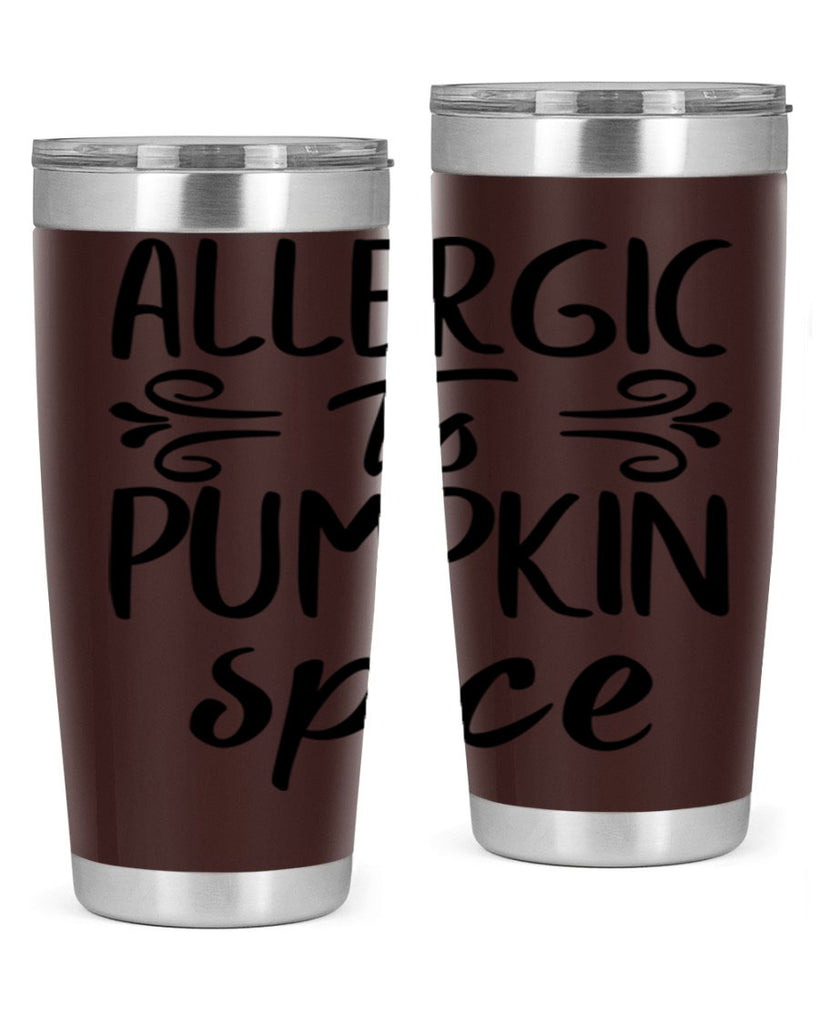 allergic to pumpkin spice 8#- fall- Tumbler