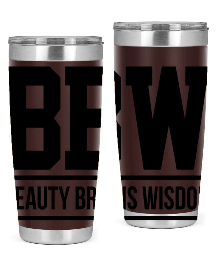 bbw beauty brains wisdom 263#- black words phrases- Cotton Tank