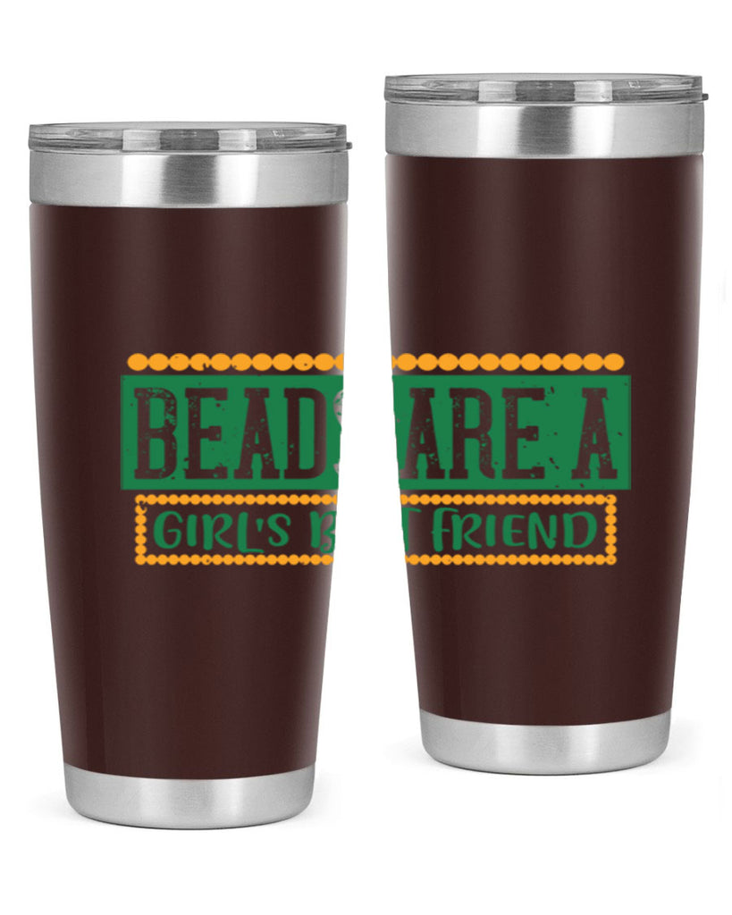 beads are a girls best friend 29#- mardi gras- Tumbler