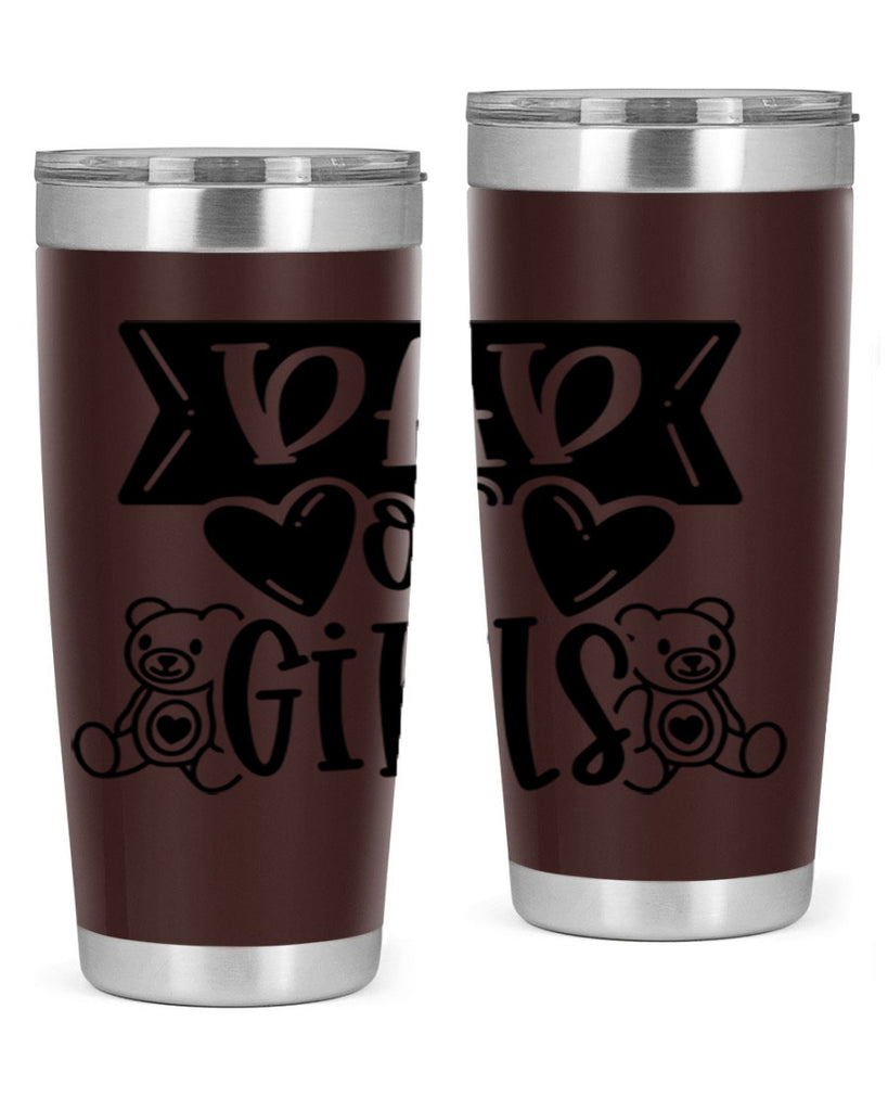 dad of girls 60#- fathers day- Tumbler