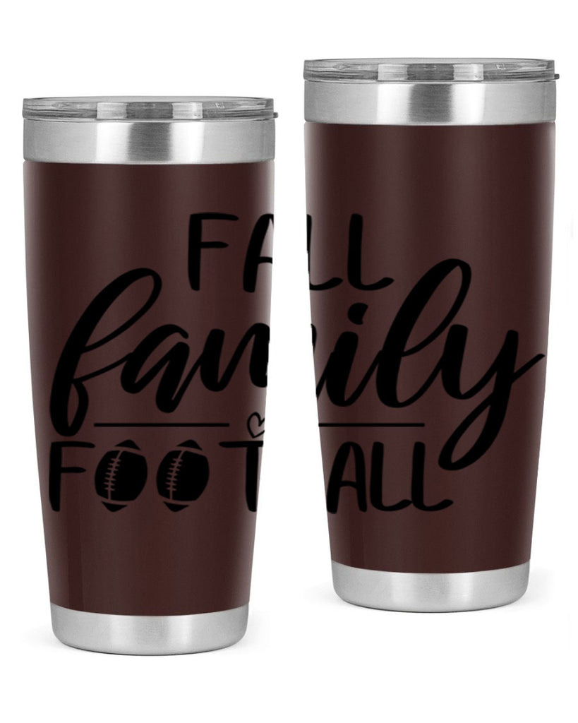 fall family football 100#- fall- Tumbler