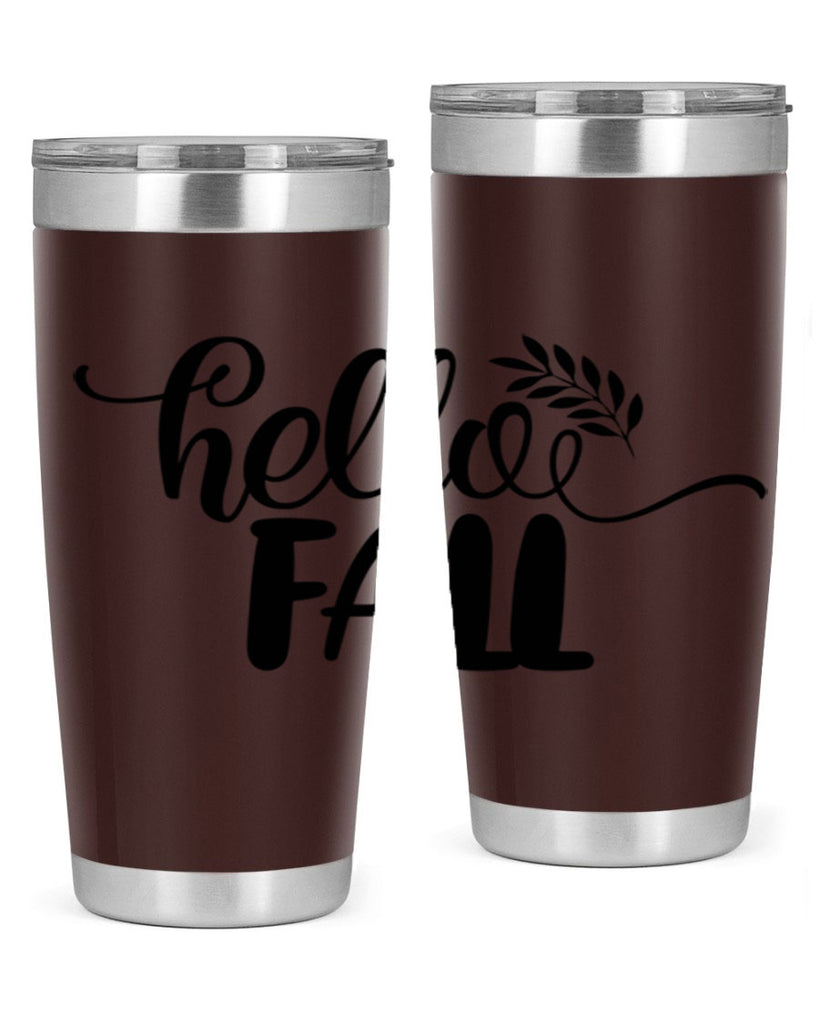 hello fall 54#- thanksgiving- Tumbler
