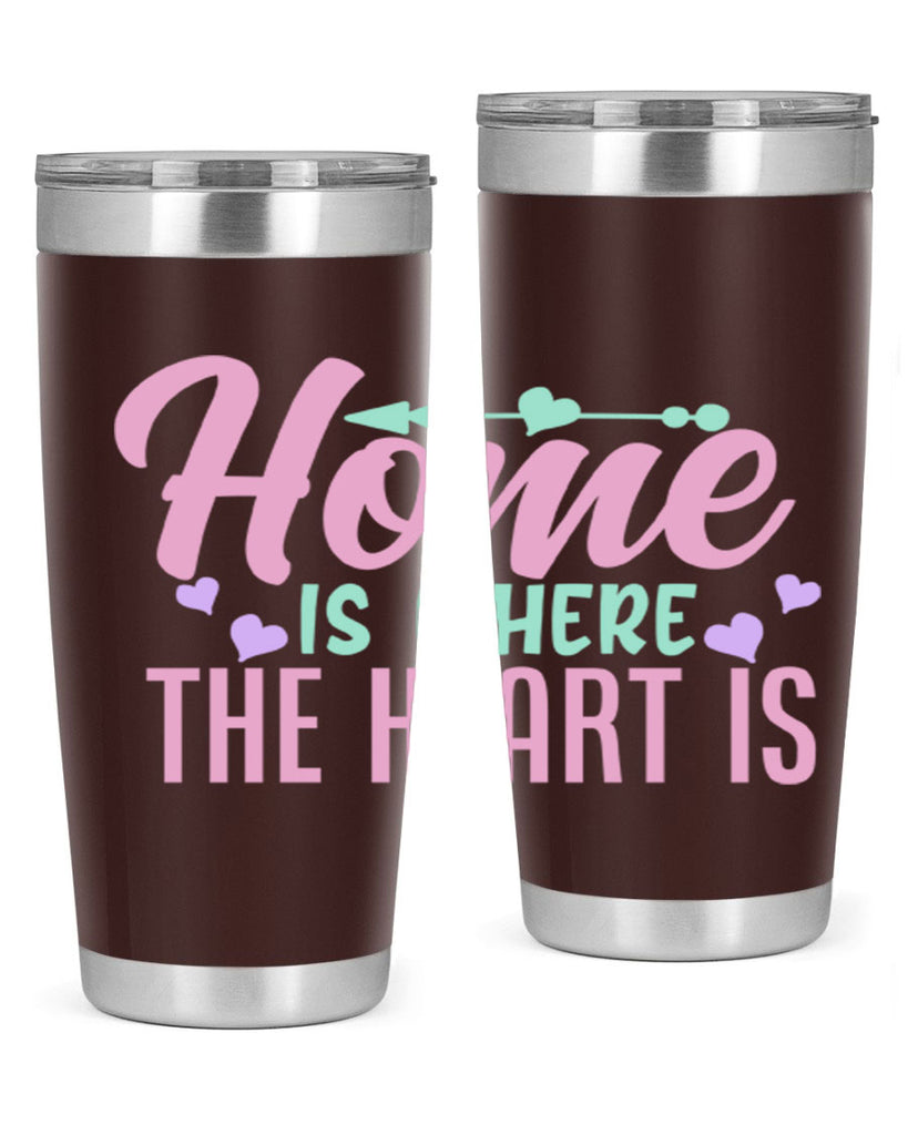 home is where the heart is 39#- home- Tumbler