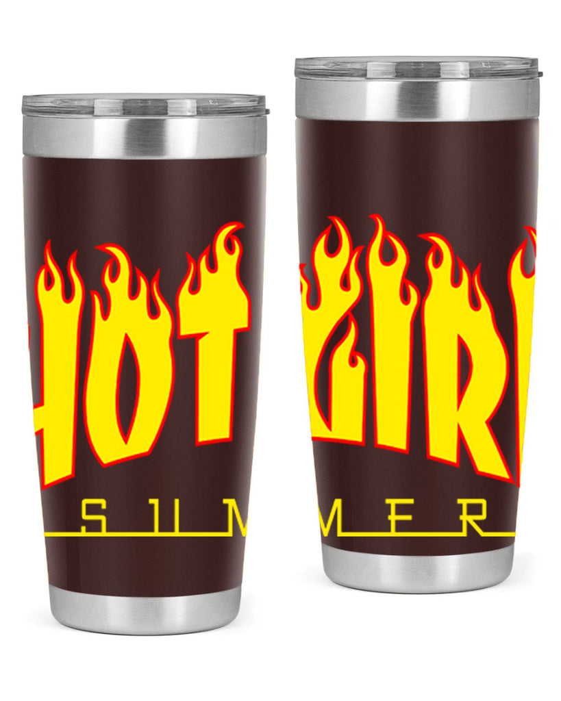 hot girl  summer fire 123#- black words phrases- Cotton Tank