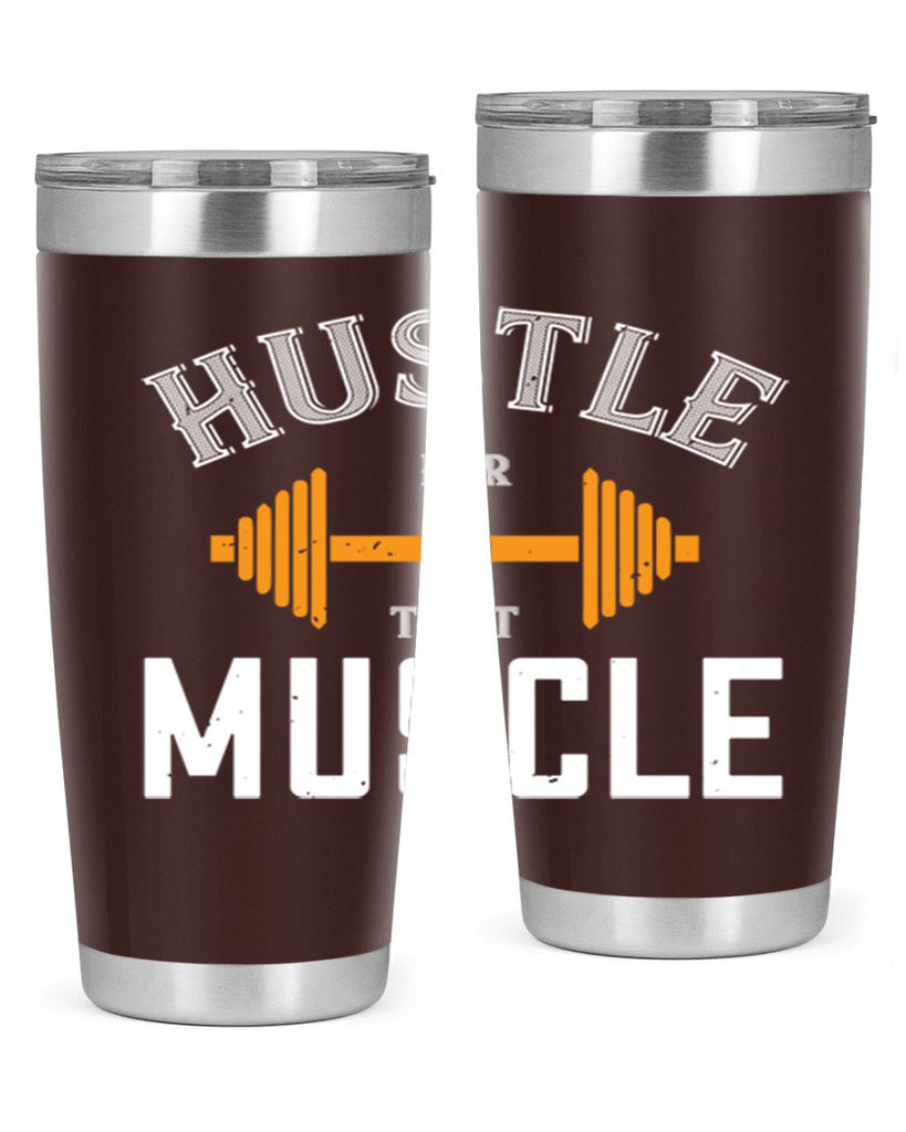hustel for that muscle 92#- gym- Tumbler