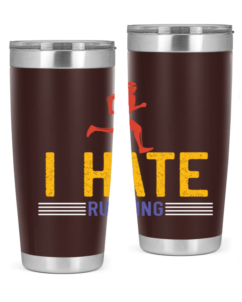 i hate running 40#- running- Tumbler