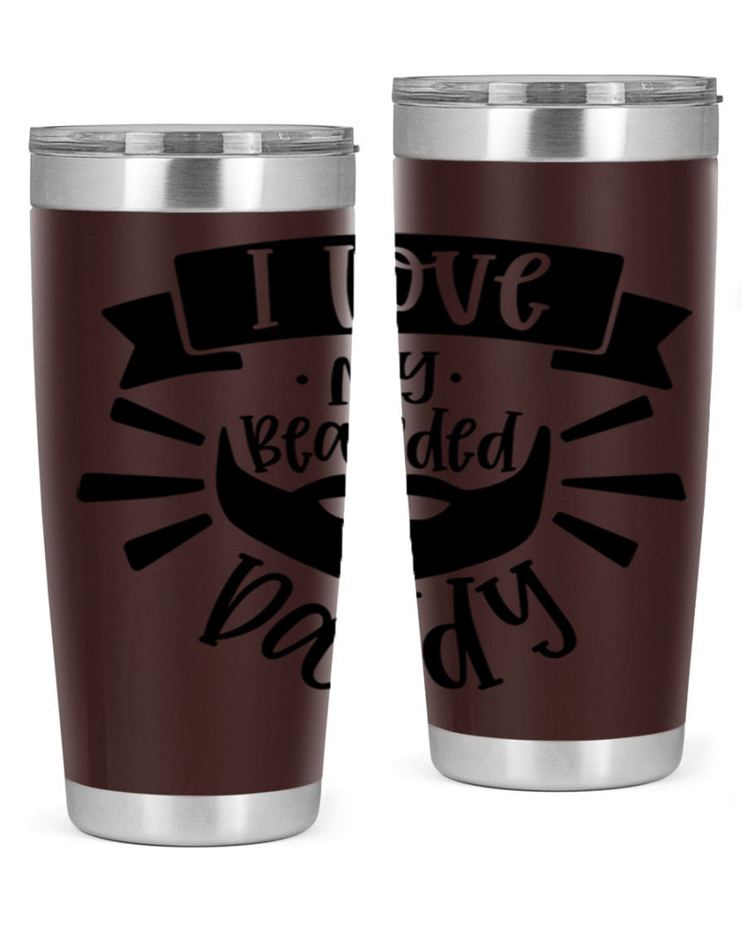 i love my bearded daddy 42#- fathers day- Tumbler