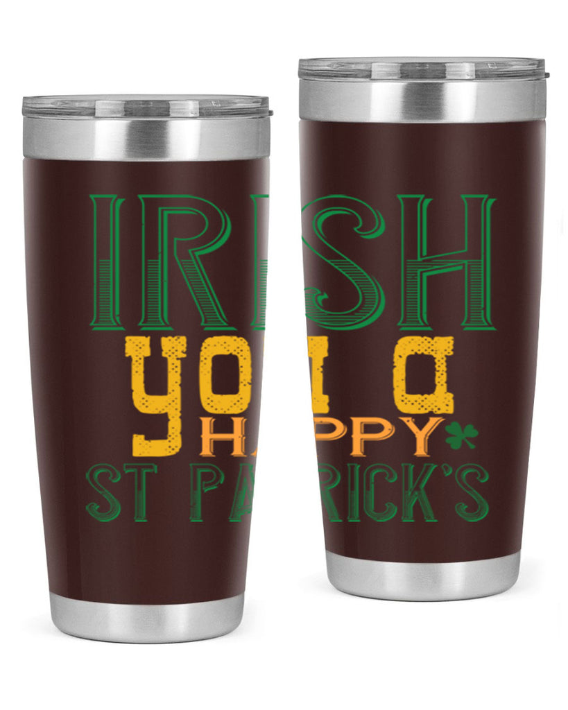 irish you a happy st patrick’s Style 132#- St Patricks Day- Tumbler