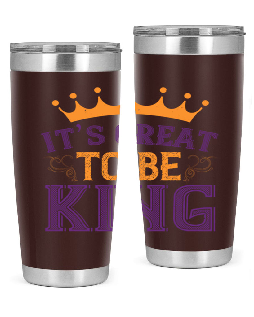 it’s great to be king 61#- mardi gras- Tumbler