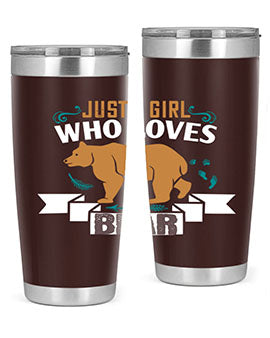 just a girl who loves bear 19#- Bears- Tumbler