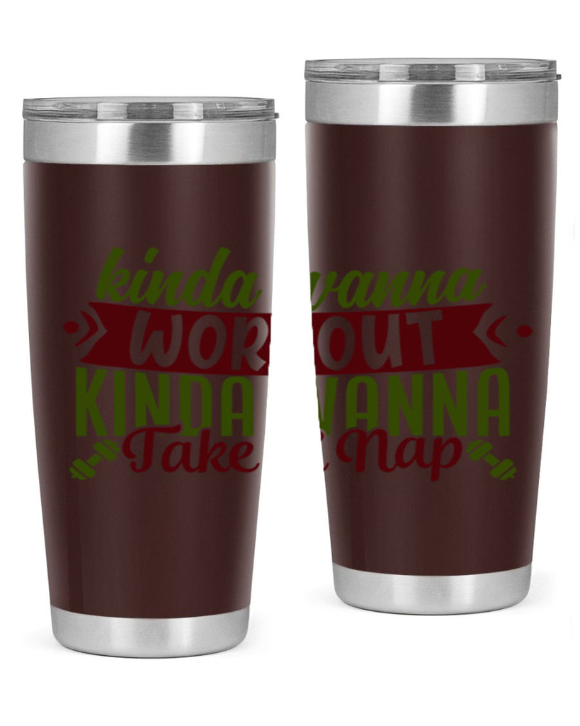 kinda wanna workout kinda wanna take a nap 34#- gym- Tumbler