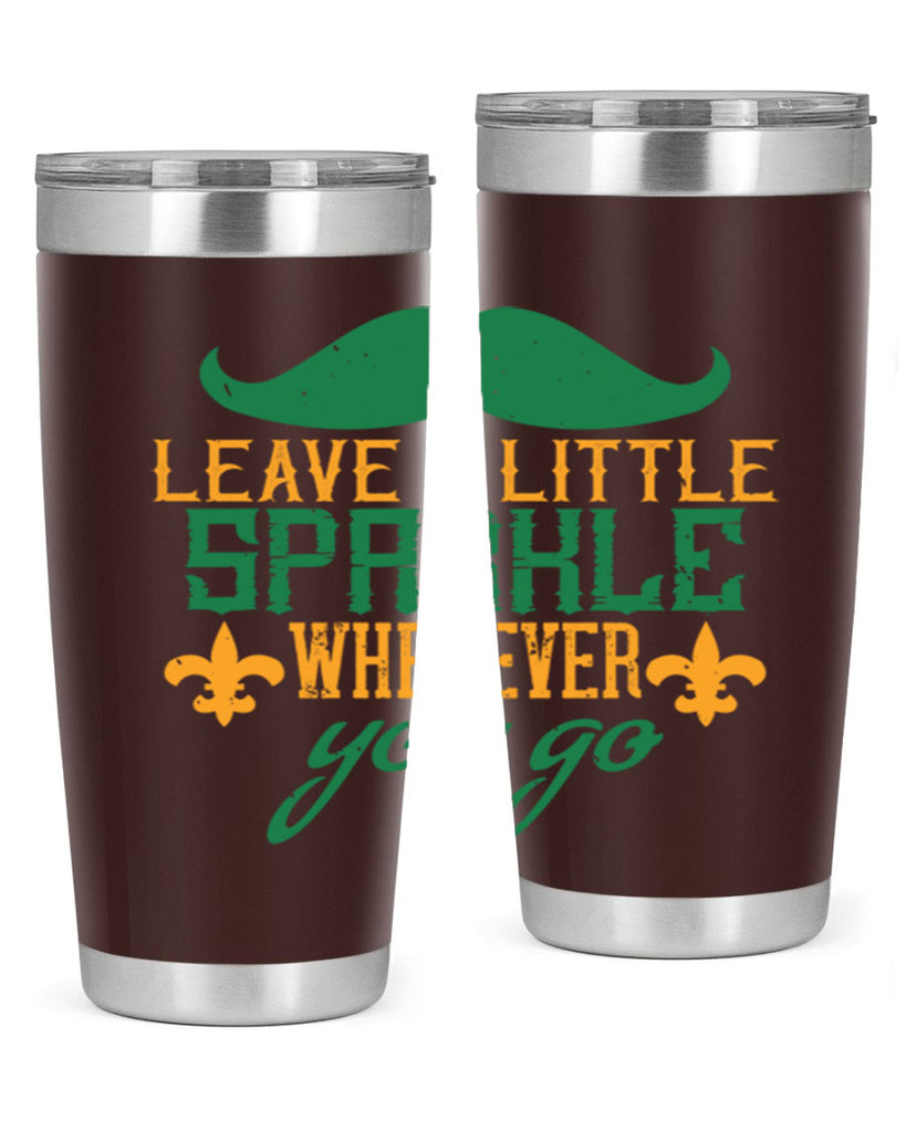 leave a little sparkle wherever you go 53#- mardi gras- Tumbler