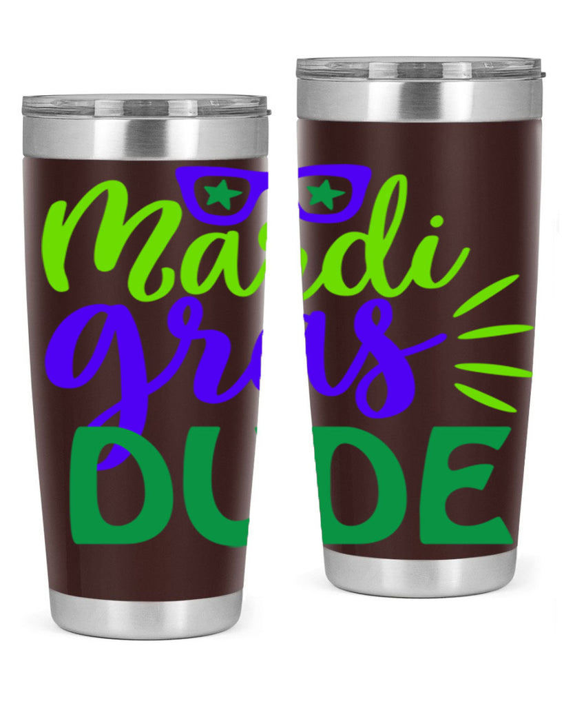 mardi gras dude 10#- mardi gras- Tumbler