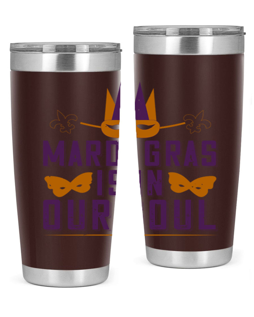 mardi gras is in our soul 46#- mardi gras- Tumbler