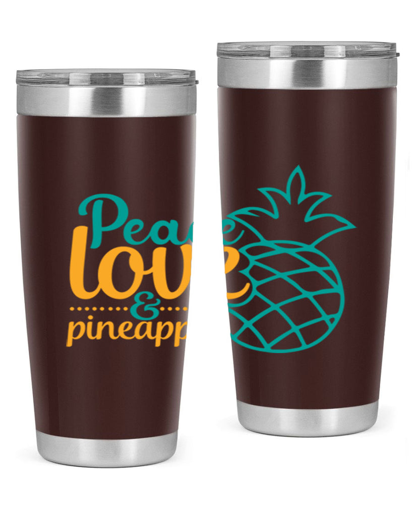 peace love pineapple Style 82#- summer- Tumbler