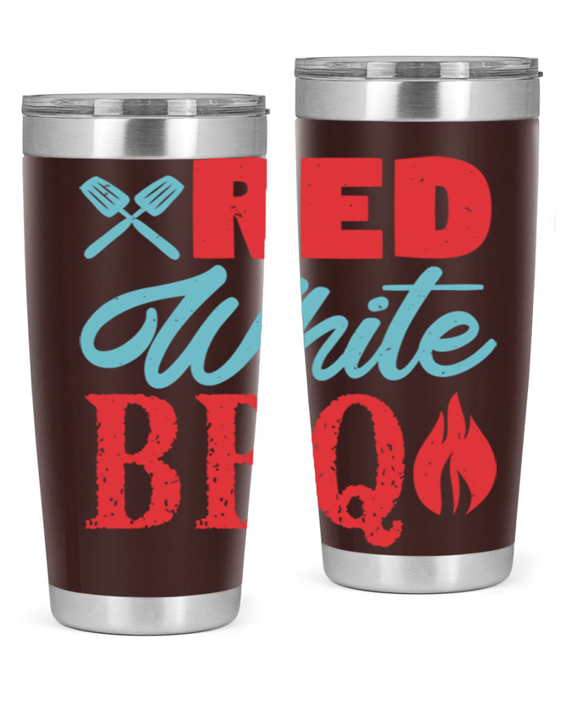 red white bbq 15#- bbq- Tumbler
