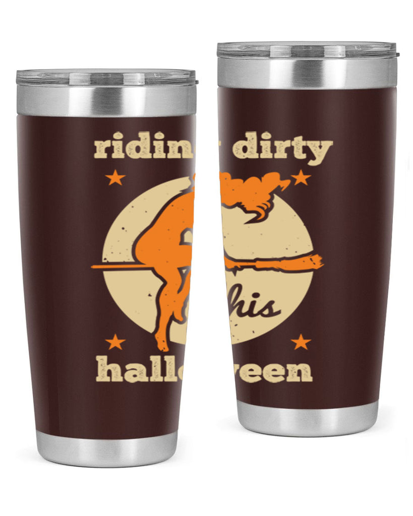 riding dirty this halloween 133#- halloween- Tumbler