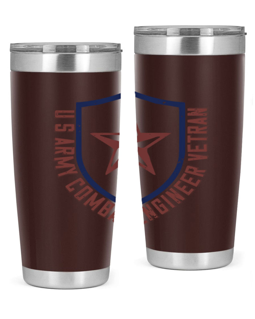 u s army conbat engineer vetran Style 32#- engineer- tumbler