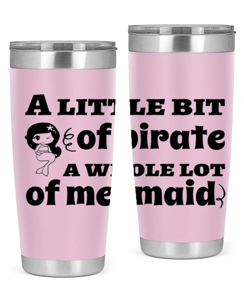 A little bit of pirate 10#- mermaid- Tumbler