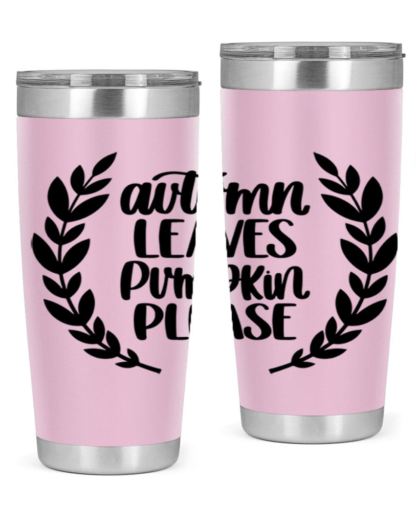 Autumn Leaves Pumpkin Please 476#- fall- Tumbler