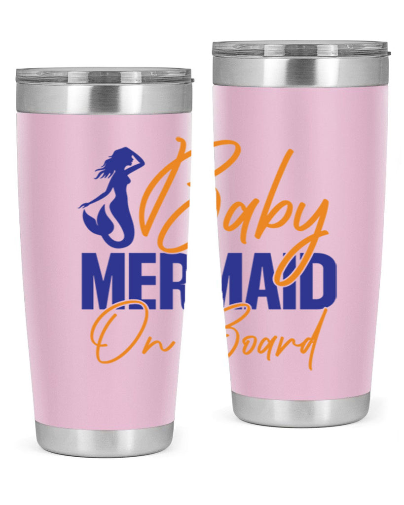 Baby Mermaid on Board 20#- mermaid- Tumbler