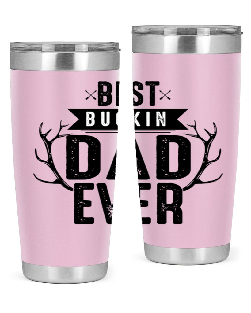 Best Buckin Dad ever 48#- dad- Tumbler