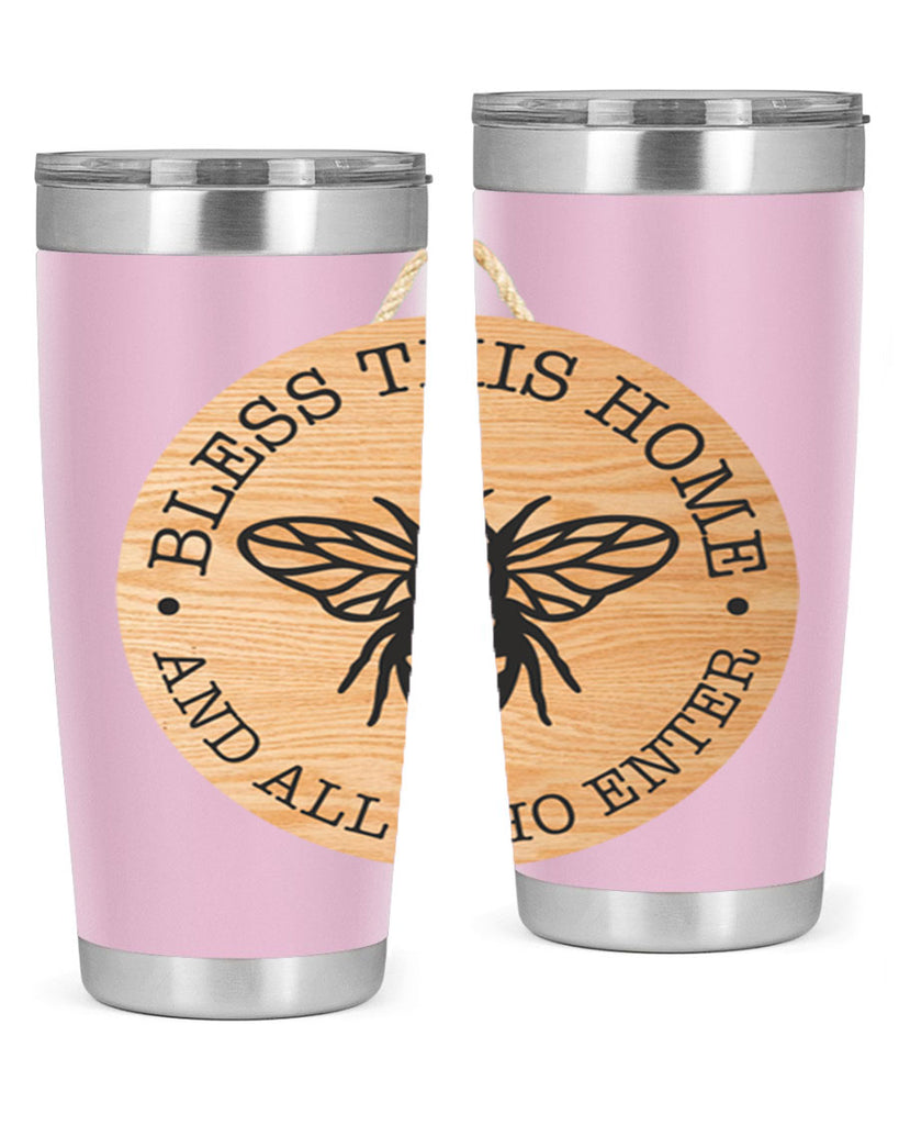 Bless this Home Bee Mockup58#- spring- Tumbler