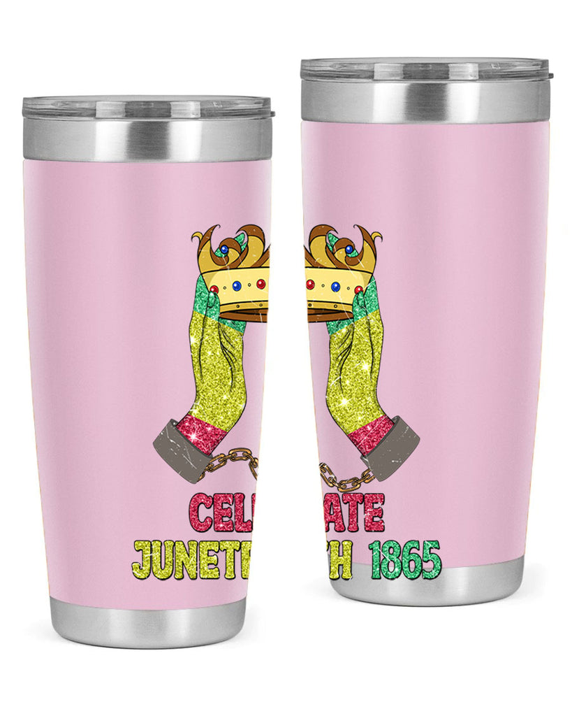 Celebrate Juneteenth 1865 Crown Designs 2#- Juneteenth- tumbler