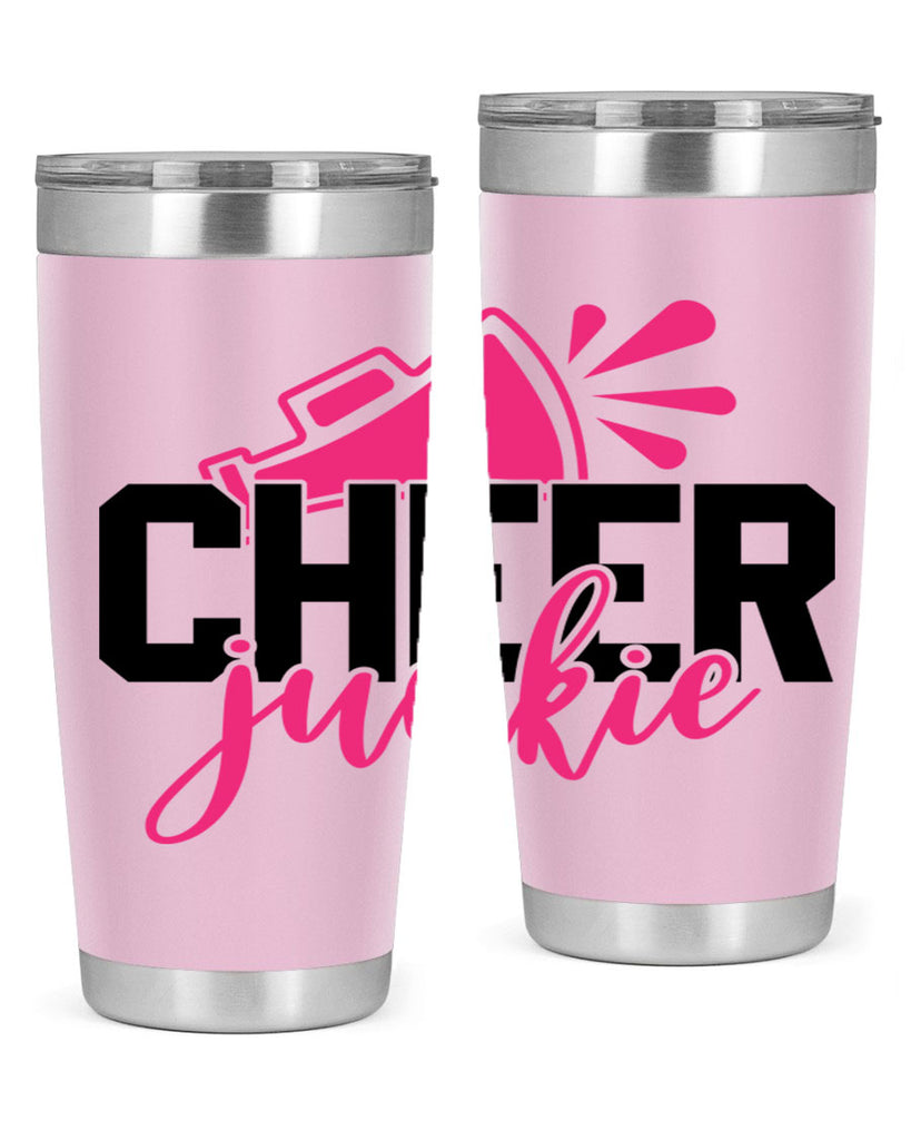 Cheer junkie 1390#- cheer- Tumbler