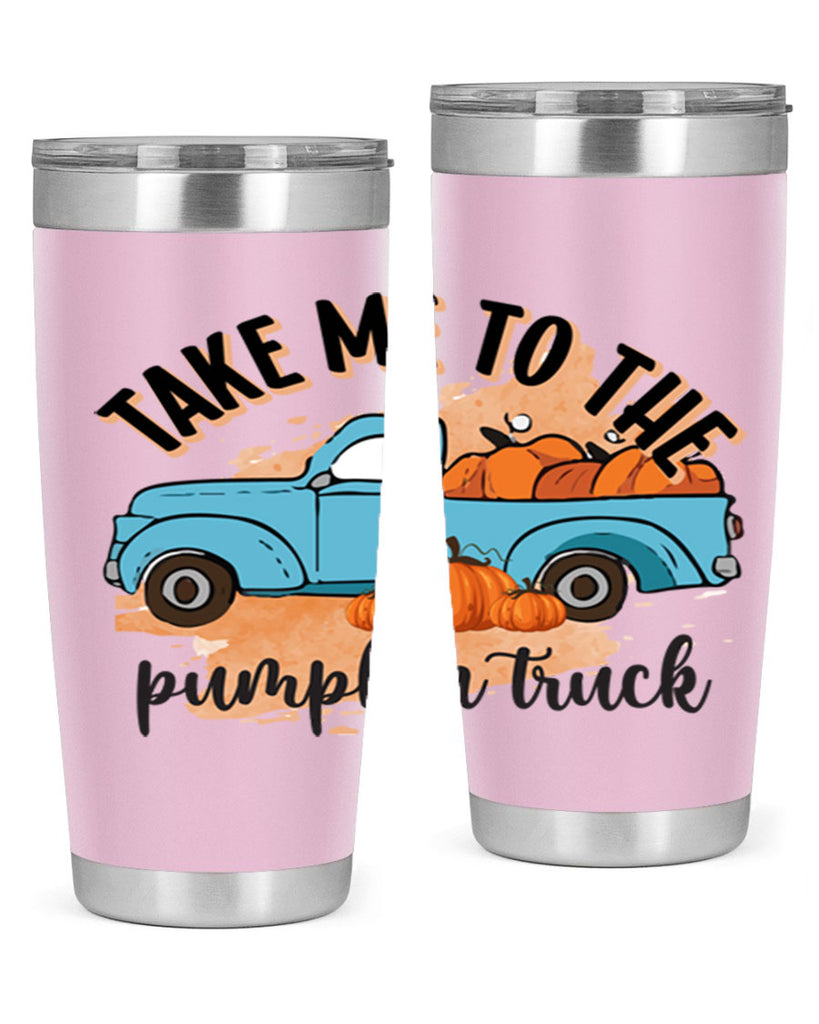 Fall Pumpkin Truck 128#- fall- Tumbler