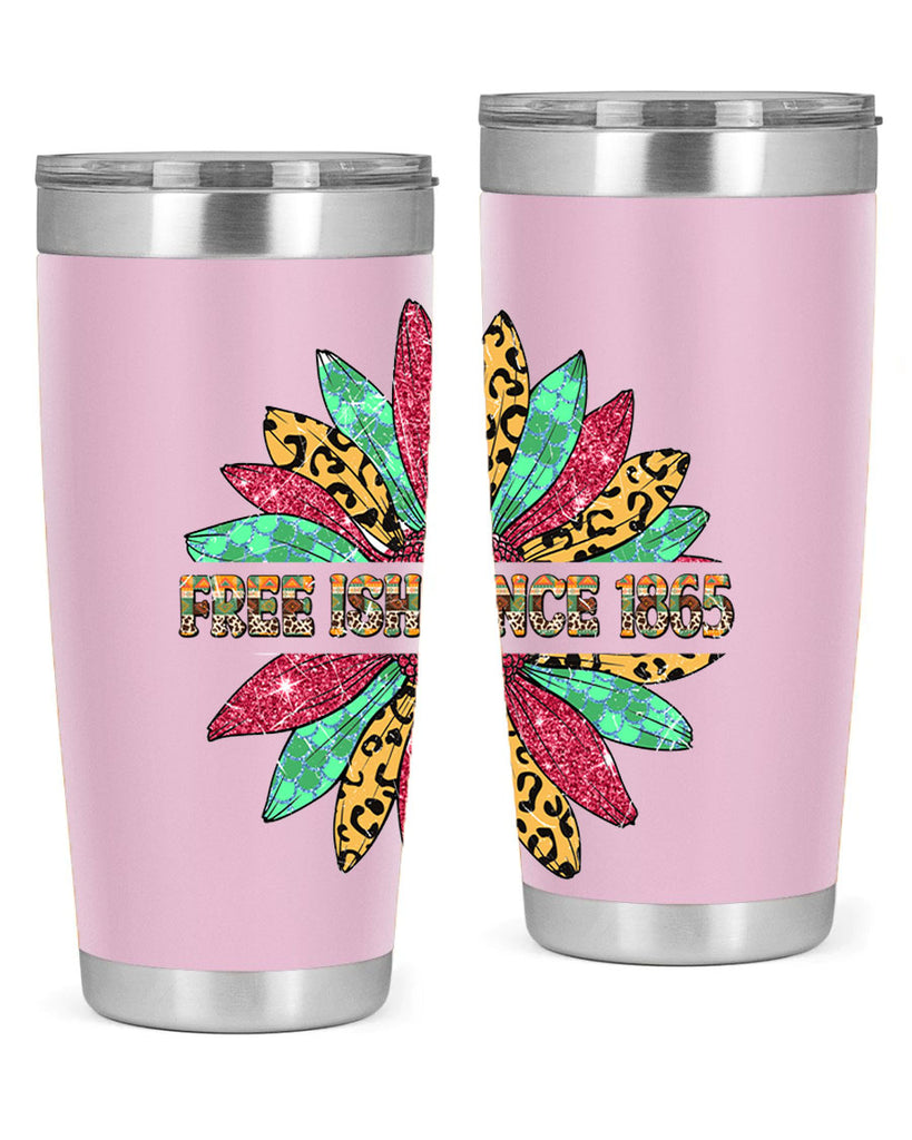 Freeish Since 1865 Sunflower Juneteenth 15#- Juneteenth- tumbler