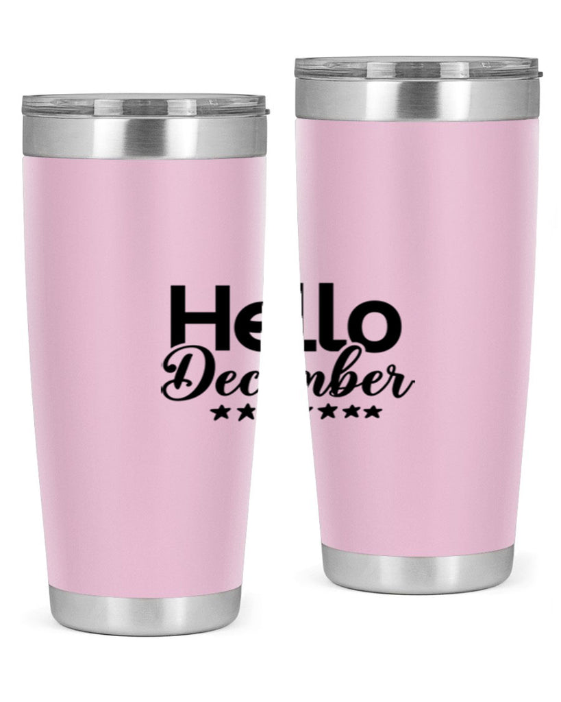 Hello December 156#- winter- Tumbler