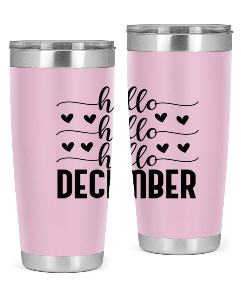 Hello December 157#- winter- Tumbler