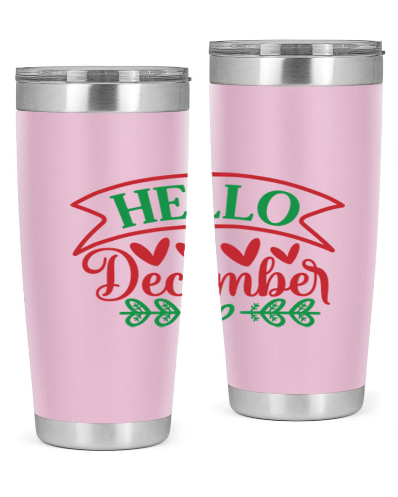 Hello December 159#- winter- Tumbler