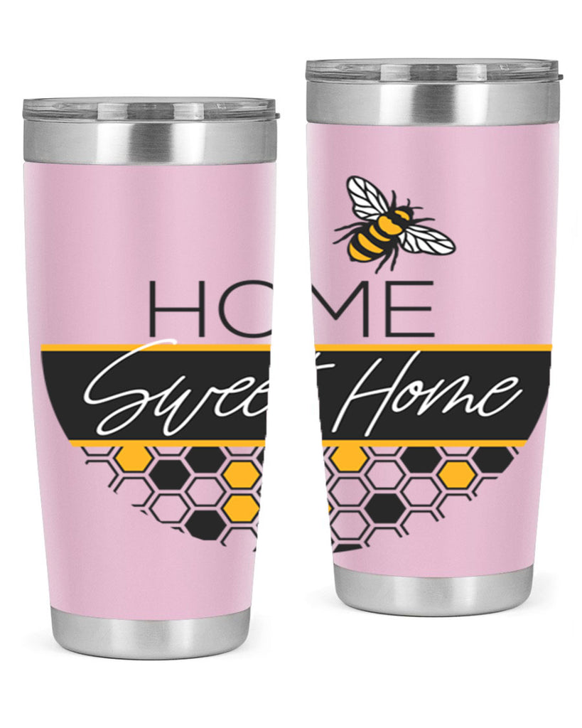 Home Sweet Home Bee and hive pattern243#- spring- Tumbler