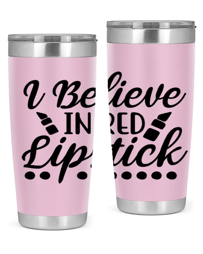 I Believe In Red Lipstick 106#- fashion- Cotton Tank