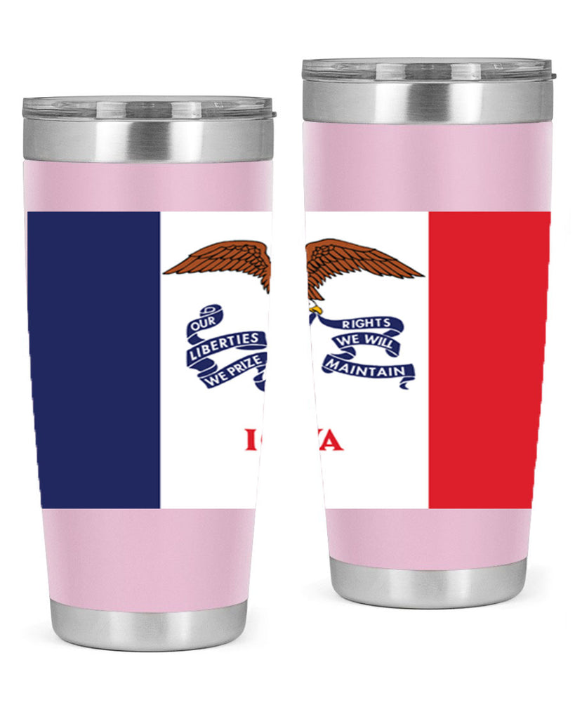Iowa 37#- Us Flags- Tumbler
