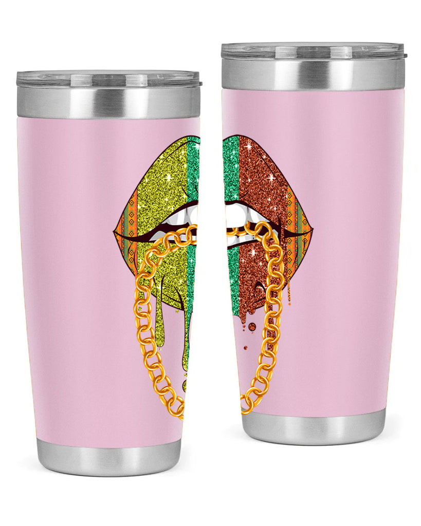 Juneteenth Women Melanin Girl Lips Png 25#- Juneteenth- tumbler