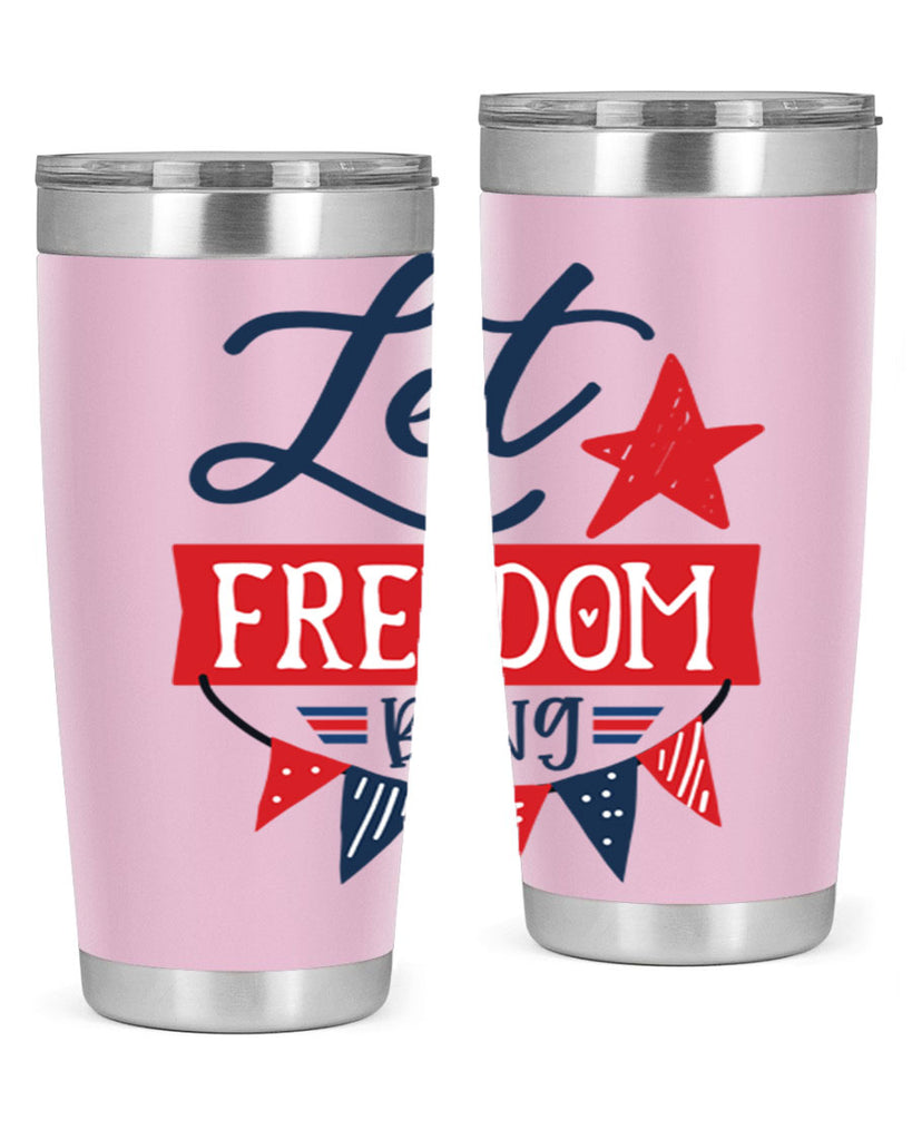 Let freedom bling Style 78#- Fourt Of July- Tumbler