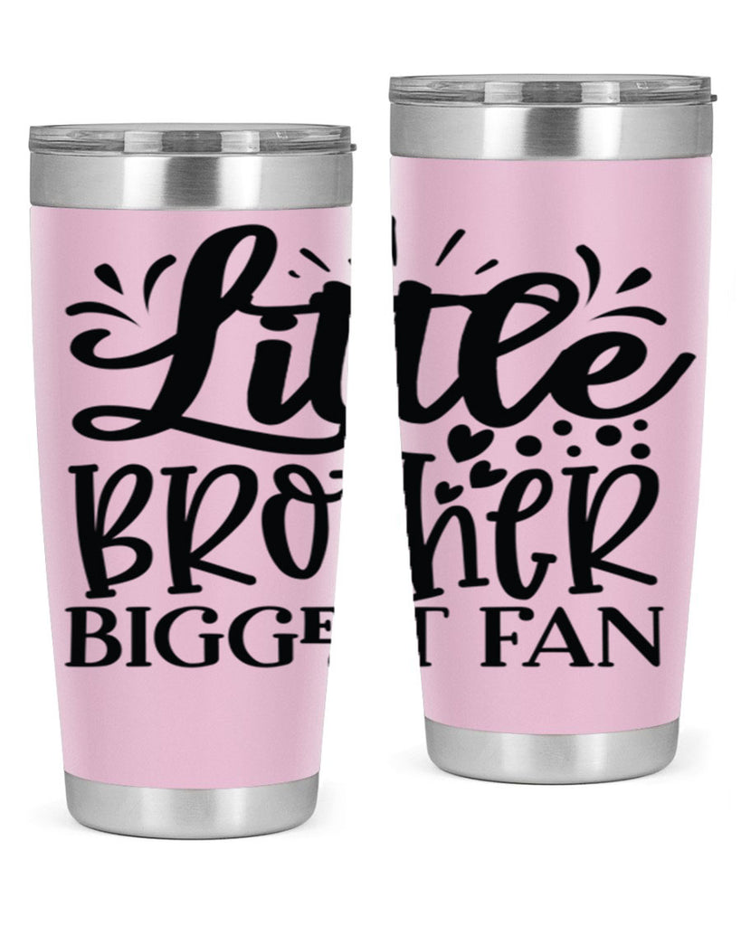 Little Brother Biggest Fan 2056#- baseball- Tumbler