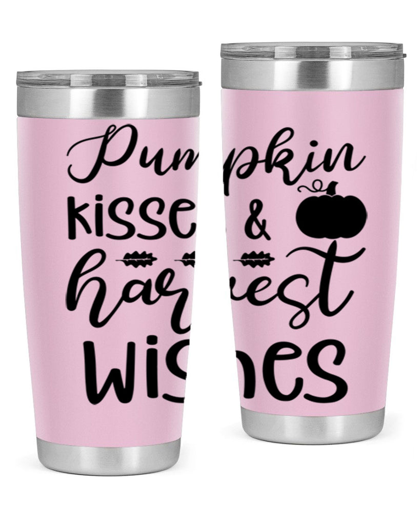 Pumpkin Kisses Harvest Wishes 525#- fall- Tumbler
