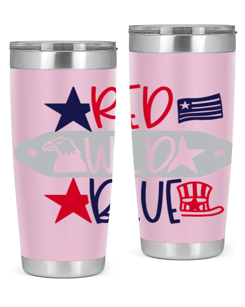 Red Wild Blue Style 171#- Fourt Of July- Tumbler