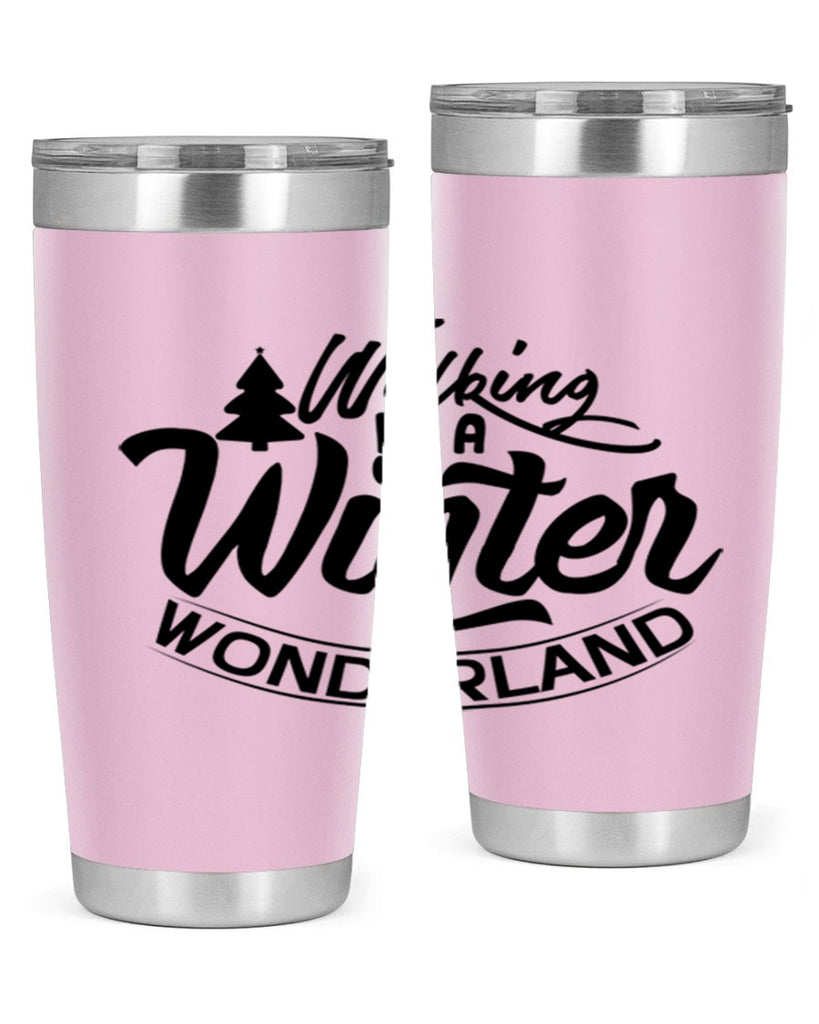 Walking In A Winter Wonderland 435#- winter- Tumbler
