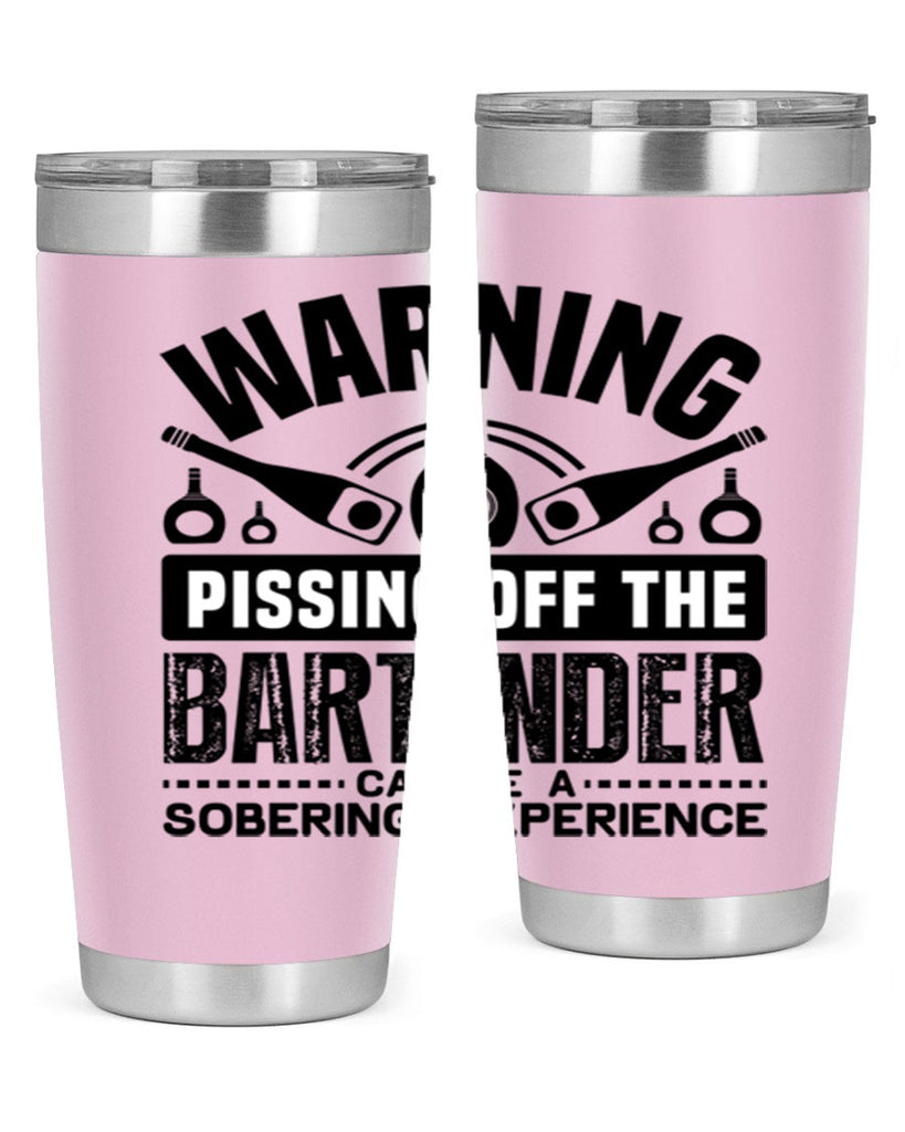 Warning Style 10#- bartender- tumbler