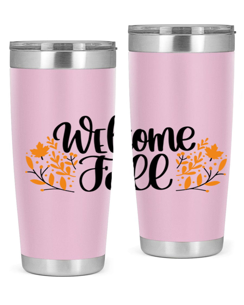 Welcome Fall 515#- fall- Tumbler